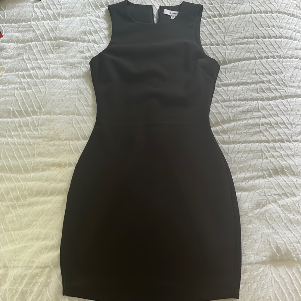 Likely Black bodycon dress